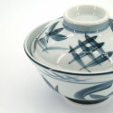 Ciotola in ceramica giapponese con coperchio, Tahata