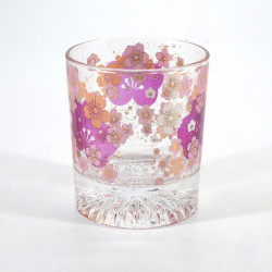 Vasos de whisky japonés, estampado de flores de Sakura, SAKURA NO HANA