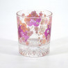 Japanese Whiskey glasses, Sakura flower pattern, SAKURA NO HANA
