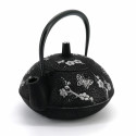 Tetera japonesa de hierro fundido negro plateado IWACHU, CHOCHO, 0.55lt