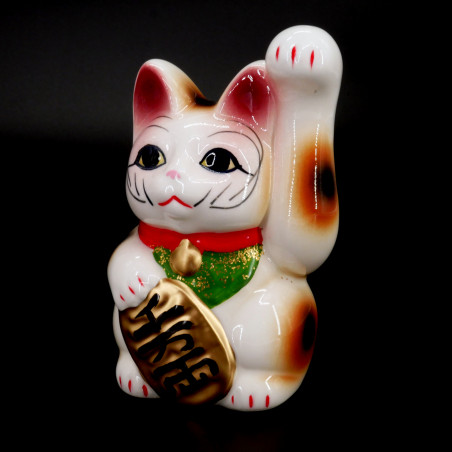 Japanese manekineko cat piggy bank, CHOKIN BAKO, 13cm