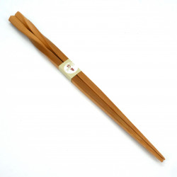 Par de palillos japoneses de bambú retorcidos, NEJIRETA, 22,5 cm