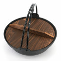 Olla japonesa con tapa de madera - CHORI NABE 2 Ø27cm