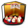 Set of 7 miniature Japanese gods of happiness, SHICHIFUKUJIN
