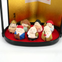Set de 7 dioses japoneses de la felicidad en miniatura, SHICHIFUKUJIN