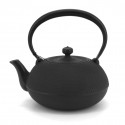 Japanese cast iron kettle, ARARE, 1.6 L, sabi black small dots