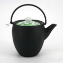 Small round Japanese prestige cast iron teapot, CHÛSHIN KÔBÔ MARUTSUTU, TAKE, 0.4 L