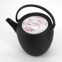 Japanese prestige round cast iron teapot, CHÛSHIN KÔBÔ MARUTSUTU, TOMBO, 1.1 L