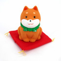 Ornamento cane shiba in ceramica, MAMESHIBA-KARAKUSA