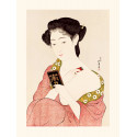 Estampe japonaise, Goyō Hashiguchi, Femme se poudrant