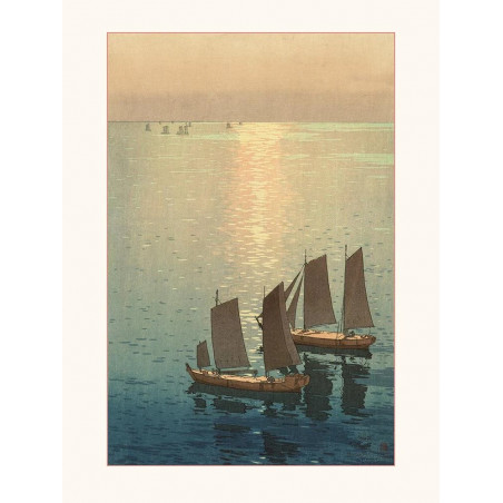 Estampa japonesa, Dos veleros, KAGIROHI