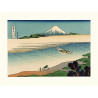 Estampe japonaise, Hokusaï La rivière Tama