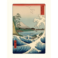 Stampa giapponese, Hiroshige Utagawa, Iris a Horikiri 1857