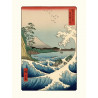 Japanischer Druck, Hiroshige Das Meer in der Satta-Provinz Suruga