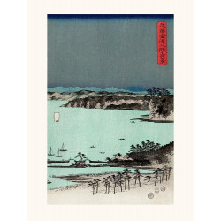 Impresión japonesa, Hiroshige Monte Fuji de Honmaki
