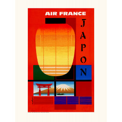 Póster, Air France / Japón A103 -40x30