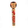 Grande bambola giapponese in legno, KOKESHI VINTAGE, 26cm