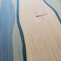 Square pattern rice straw mat cushion - Heihō 55x55cm