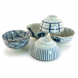 set of 5 Japanese soup bowls 16M1631043