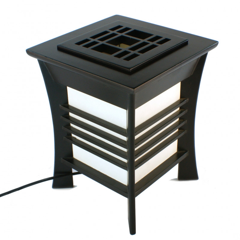 Lampe de table japonaise noire AKIDA