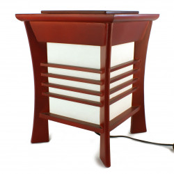 Lampe de table japonaise rouge AKIDA