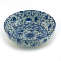 Japanese blue bowl ginkgo AISAI KIKUGATA
