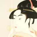 furoshiki japonais beige geisha - Vidro