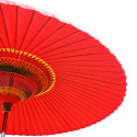 big red japanese umbrella