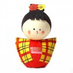 japanische Puppe Okiagari, KOMACHI, junges Mädchen