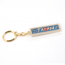 porte-clés métallique, doré, Japon
