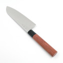couteau de cuisine santoku japonais KAI Seki Magoroku red wood