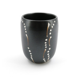 Japanese gray ceramic teacup 4003721D
