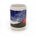 teacup with pictures fujisan white AKAFUJI